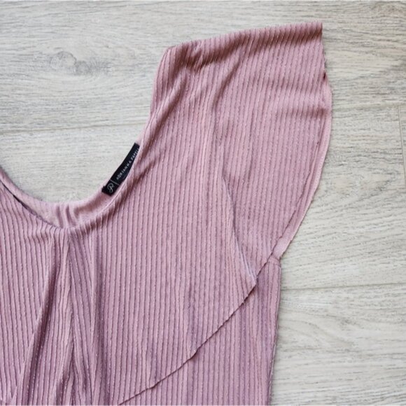 Adrianna Papell Shirt Womens Medium Short Sleeves Drape Flowy Top - Picture 5 of 11